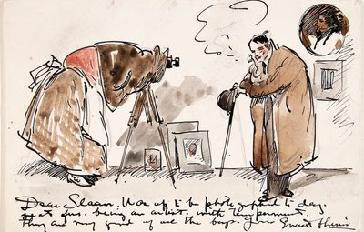 Karikatur von Shinn, fotografiert von Gertrude Kasebier (1852-1934) von Everett Shinn
