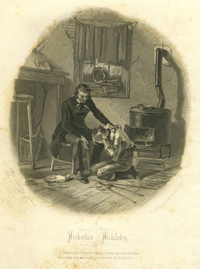 Nicholas Nickleby: Nicholas und Smike, 1867 von F.O.C. and McRae, C. John Darley