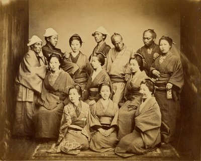 Japanische Familie von Felice Beato