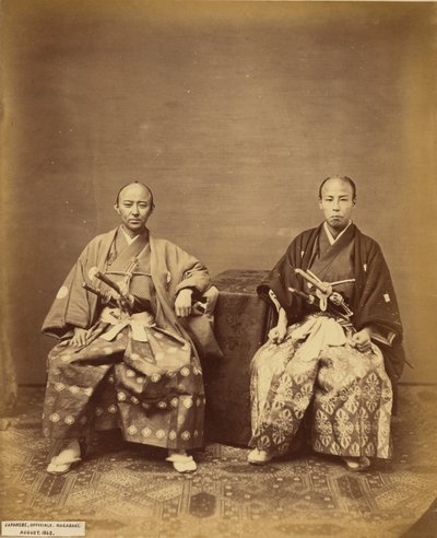 [Japanische Beamte, Nagasaki] von Felice Beato