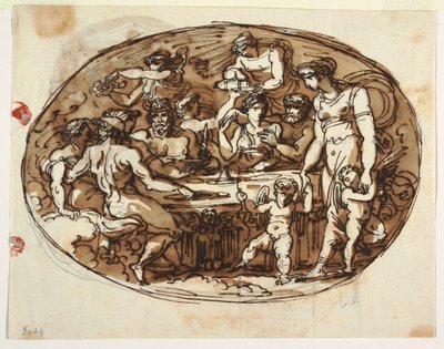 Bankett der Götter, Variante für die Sala di Pranza, Palazzo Guarini, Forli von Felice Giani