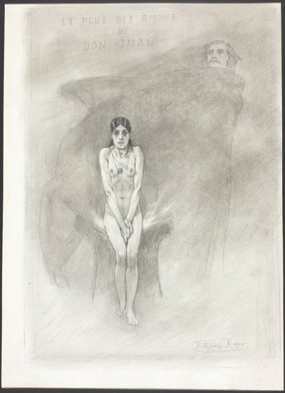 Die größte Liebe von Don Juan von Félicien Rops