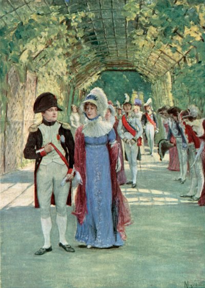 Napoleon und Marie Louise in Compiègne von Felicien baron de Myrbach Rheinfeld
