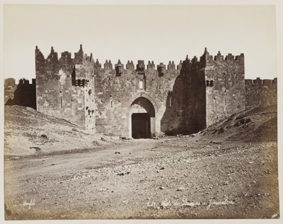Porte De Dagnas in Jerusalem #287 von Félix Bonfils