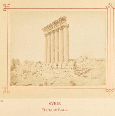 Tempel der Sonne von Félix Bonfils
