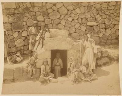 Grab von Lazarus in Bethanien von Félix Bonfils