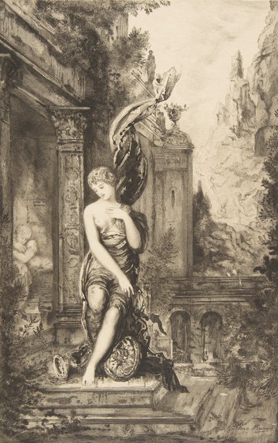 Der Mann, der dem Glück nachläuft und derjenige, der es in seinem Bett erwartet, 1886 von Felix Bracquemond