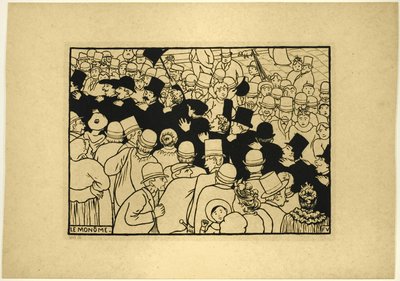 Parade durch die Straßen in einer Reihe von Felix Edouard Vallotton