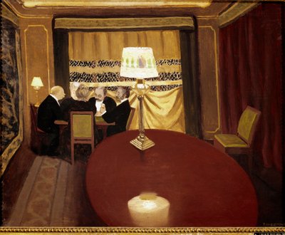 Das Pokerspiel von Felix Edouard Vallotton