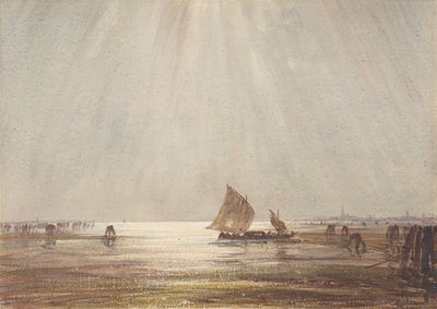 Venezianisches Fischerboot, n.d. von Felix Francois Georges Philibert Ziem