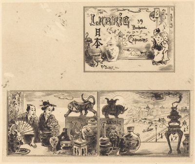 Adresse de Labric, 1876 von Felix Hilaire Buhot