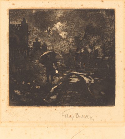 La Ronde de Nuit Nachtpatrouille, 1878 von Felix Hilaire Buhot