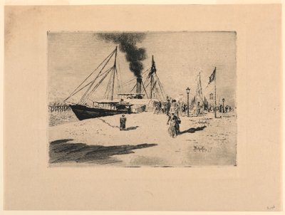 Kai in Trouville von Felix Hilaire Buhot
