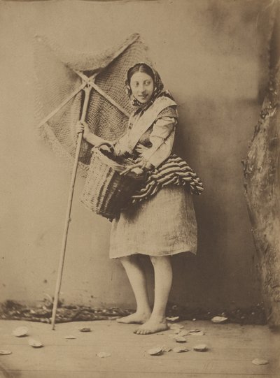 Ein Garnelenfischermädchen von Félix Jacques Antoine Moulin