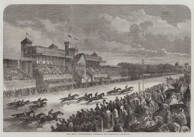Das große internationale Pferderennen in Longchamps von Felix Thorigny