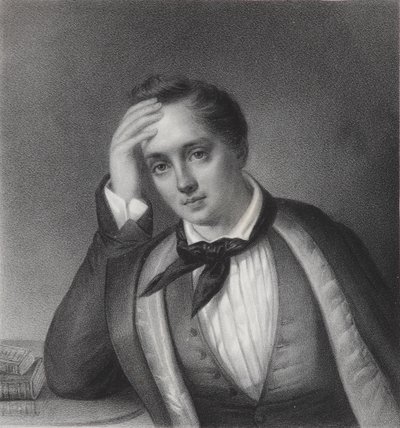 Porträt des Dichters Jewgeni Abramowitsch Baratynski 1800-1844, 1830er von Ferdinand Chevalier