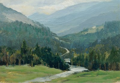Erzgebirge (aus der Mappe „16 Ansichten tschechischer Landschaften 