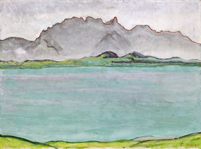 Die Stockhorn-Berge und der Thunersee, 1911 von Ferdinand Hodler
