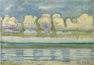Blick auf den Genfersee und den Schweizer Jura von Ferdinand Hodler