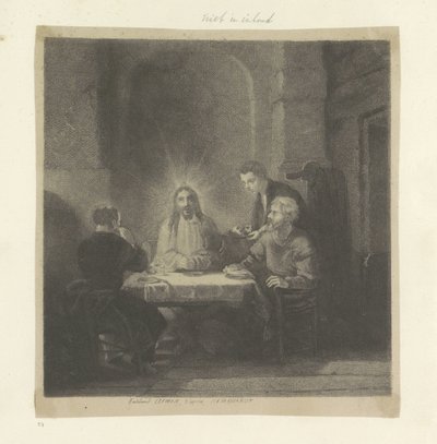 Mahlzeit in Emmaus von Ferdinand Lehman