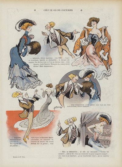 Illustration für Le Rire (Farblithografie) von Ferdinand Sigismund Bac
