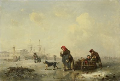 Die Newa in St. Petersburg von Ferdinand Theodor Hildebrandt