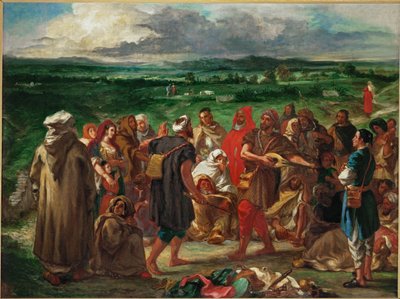Arabische Komödianten von Ferdinand Victor Eugene Delacroix