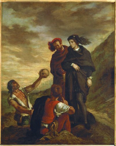 Hamlet und Horatio auf dem Kirchhof von Ferdinand Victor Eugene Delacroix