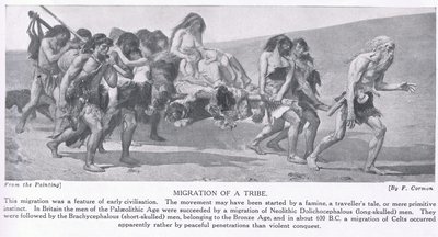 Migration eines Stammes, Illustration aus 