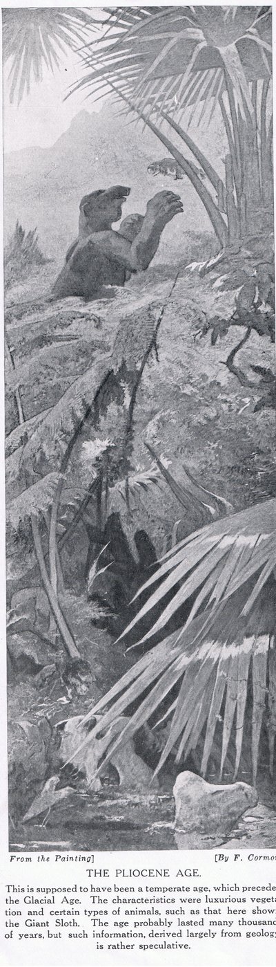 Das Pliozän, Illustration aus 