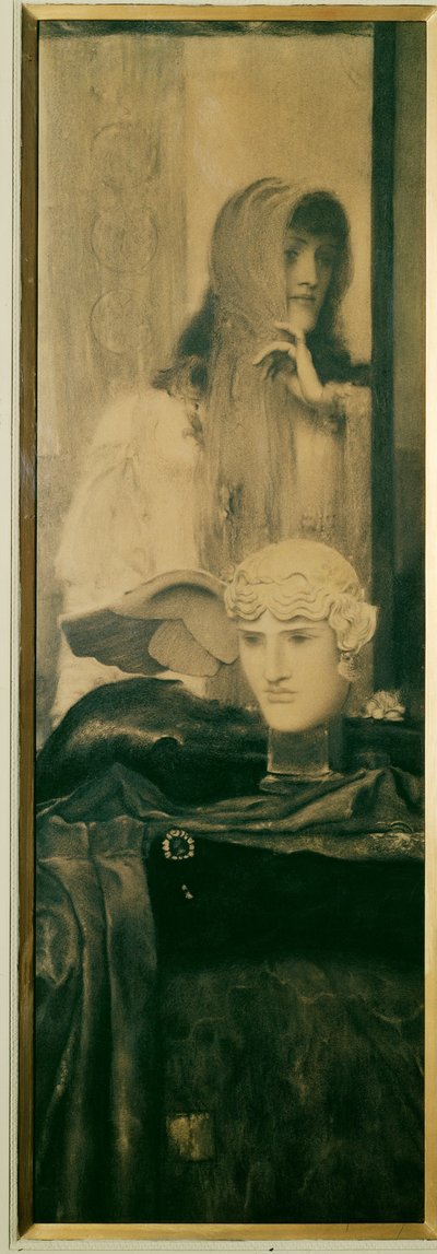 Weiß, Schwarz und Gold von Fernand Khnopff