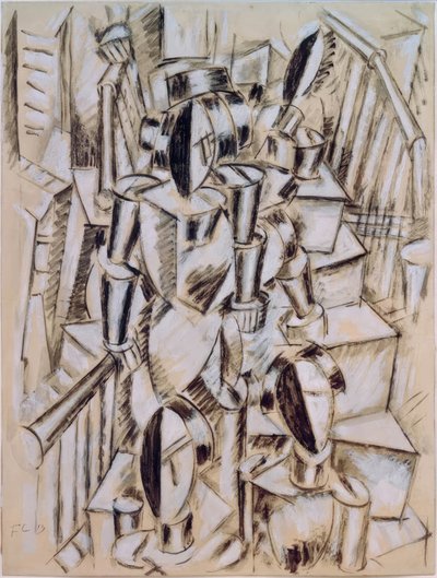 Figuren auf einer Treppe von Fernand Leger