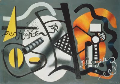 Komposition mit Stuhl von Fernand Leger