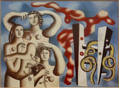 Komposition mit drei Figuren von Fernand Leger