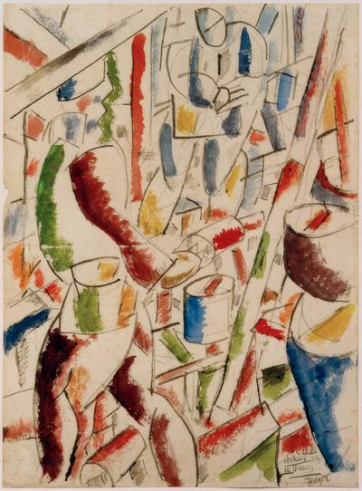 Soldaten, die einen Schützengraben ausheben von Fernand Leger
