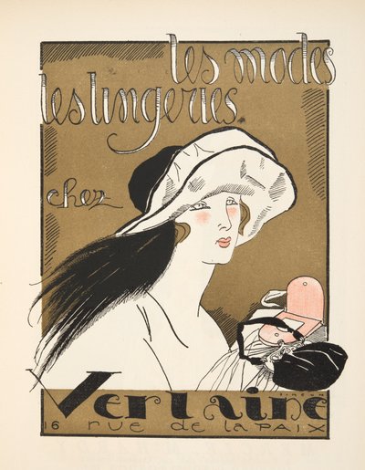 Werbung für Verlaine, aus Gazette de Bon Ton von Fernand Siméon