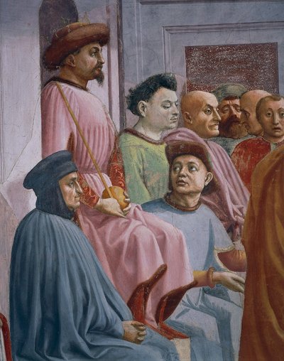 Wunder des Theophilus (Detail) von Filippino Lippi