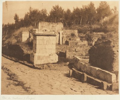 Straße der Gräber, Pompeji von Firmin Eugène Le Dien