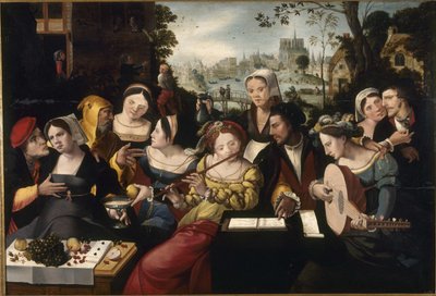 Der verlorene Sohn bei den Kurtisanen, ca. 1530 von Flemish School