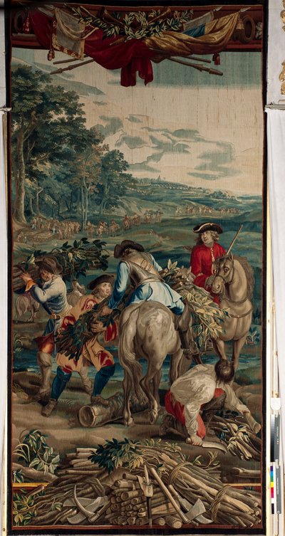 Schlossanlage Schleißheim (Fachinade) von Flemish School