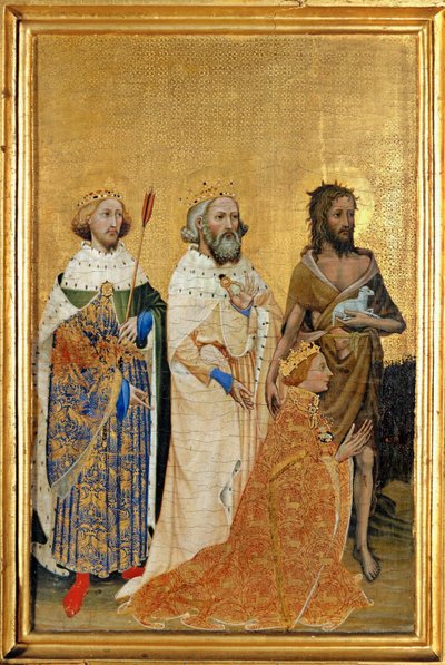 Der Wilton-Diptychon, Detail links recto: König Richard II. von Flemish School