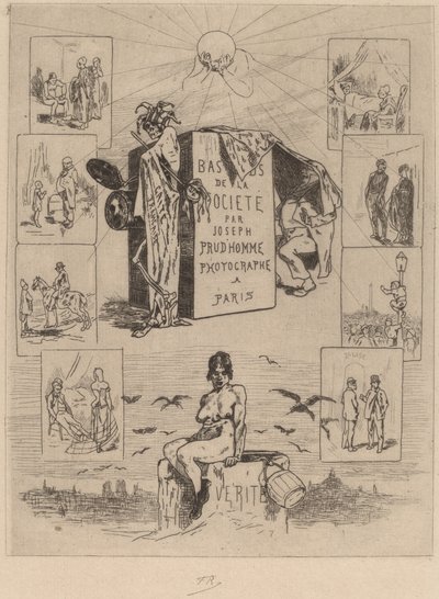 Frontispiz: Der Abschaum der Gesellschaft (Les bas-fonds de la société) von Félicien Rops