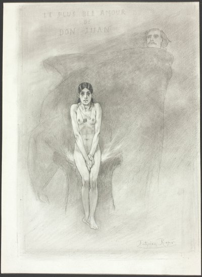 Die größte Liebe von Don Juan von Félicien Rops