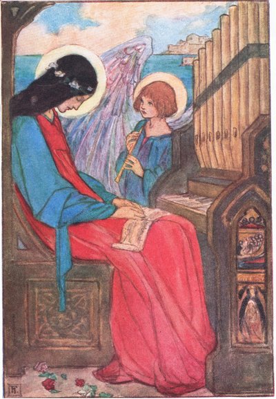 Oder in einer klar ummauerten Stadt am Meer (Der Palast der Kunst) von Florence Harrison