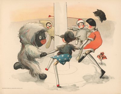 Illustration für The Golliwoggs Polar Adventures von Florence K. Upton