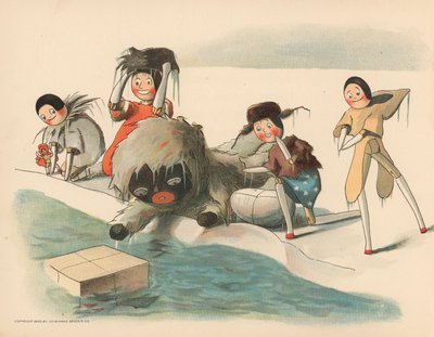 Illustration für The Golliwoggs Polar Adventures von Florence K. Upton