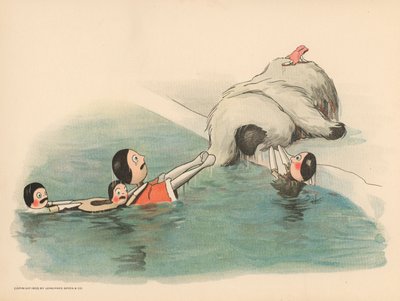 Illustration für The Golliwoggs Polar Adventures von Florence K. Upton