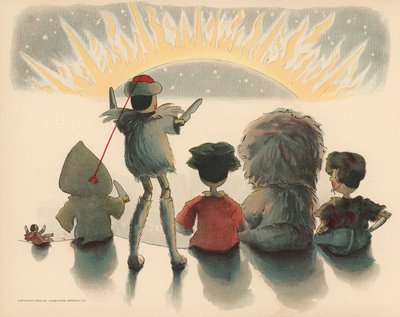 Illustration für The Golliwoggs Polar Adventures von Florence K. Upton