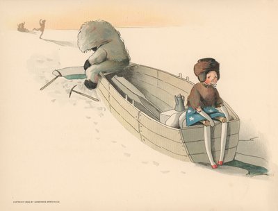 Illustration für Die Golliwoggs Polarabenteuer von Florence K. Upton