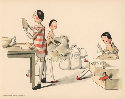 Illustration für Die Golliwoggs Polarabenteuer von Florence K. Upton